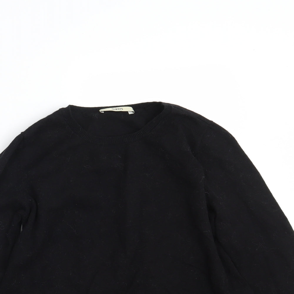 Womens UK Size S Oasis Black Pullover Jumper