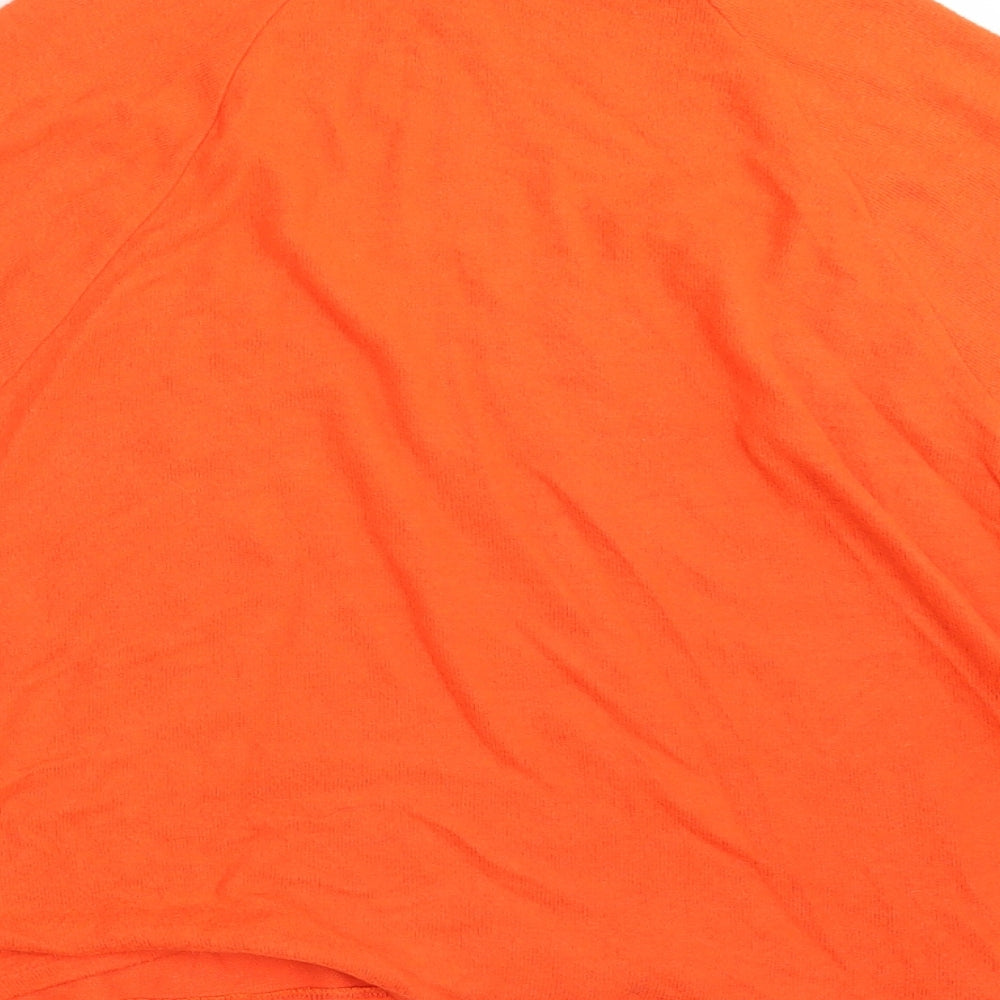 H&M Womens Orange   Pullover Sweatshirt Size XL