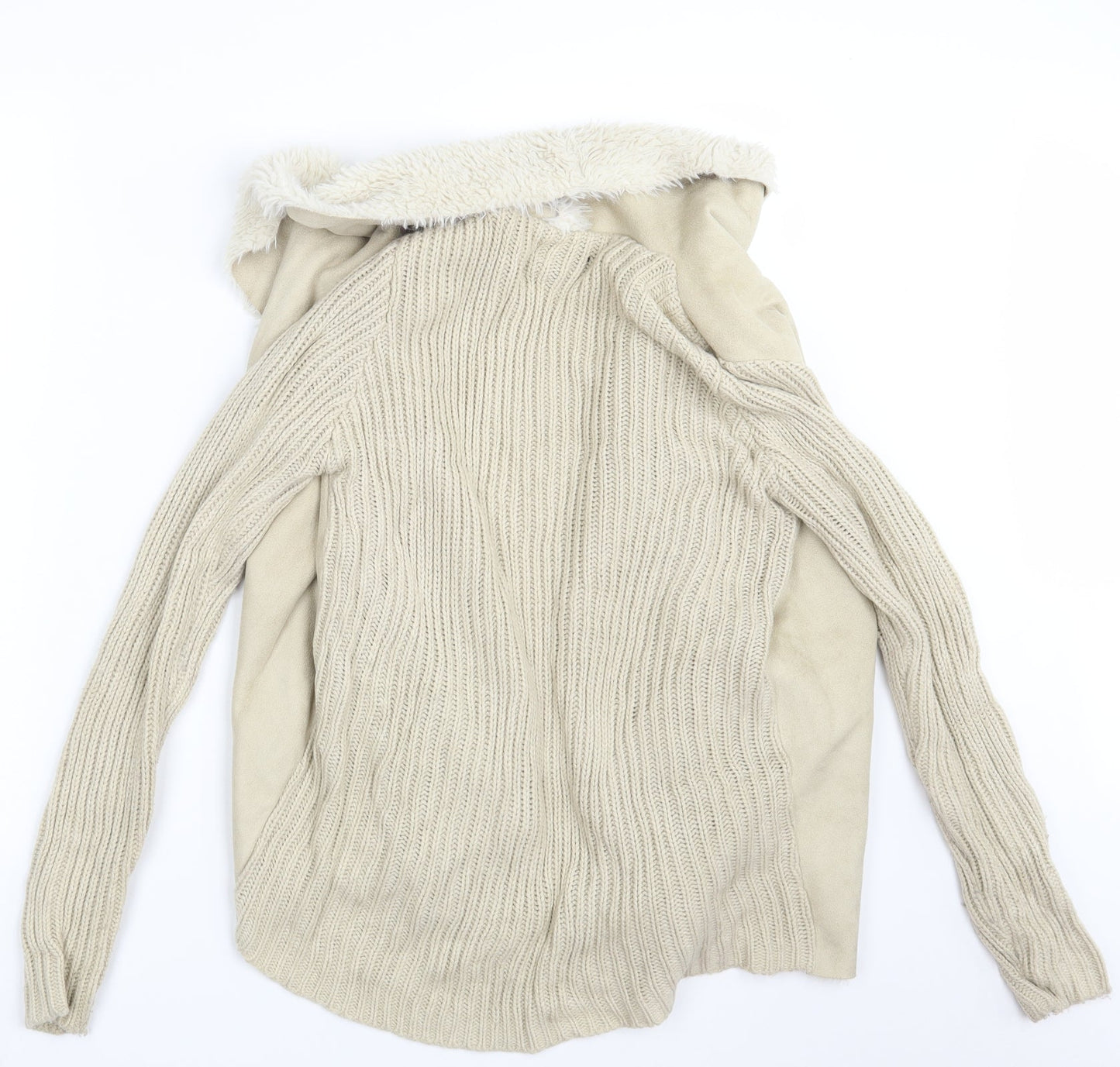 Womens UK Size S Atmosphere Beige Wrap Jumper