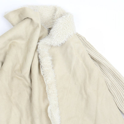 Womens UK Size S Atmosphere Beige Wrap Jumper