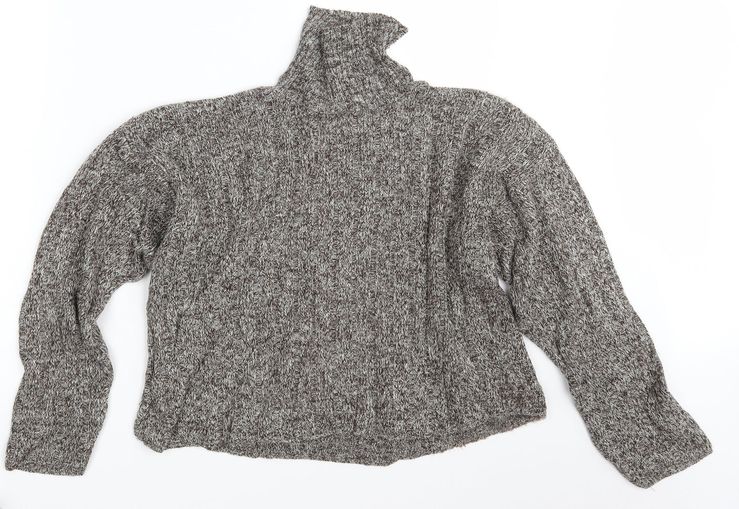 Womens UK Size S New Look Brown Pullover Jumper