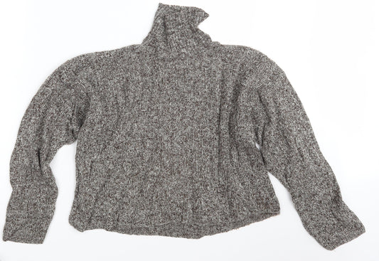 Womens UK Size S New Look Brown Pullover Jumper