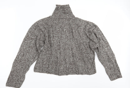 Womens UK Size S New Look Brown Pullover Jumper