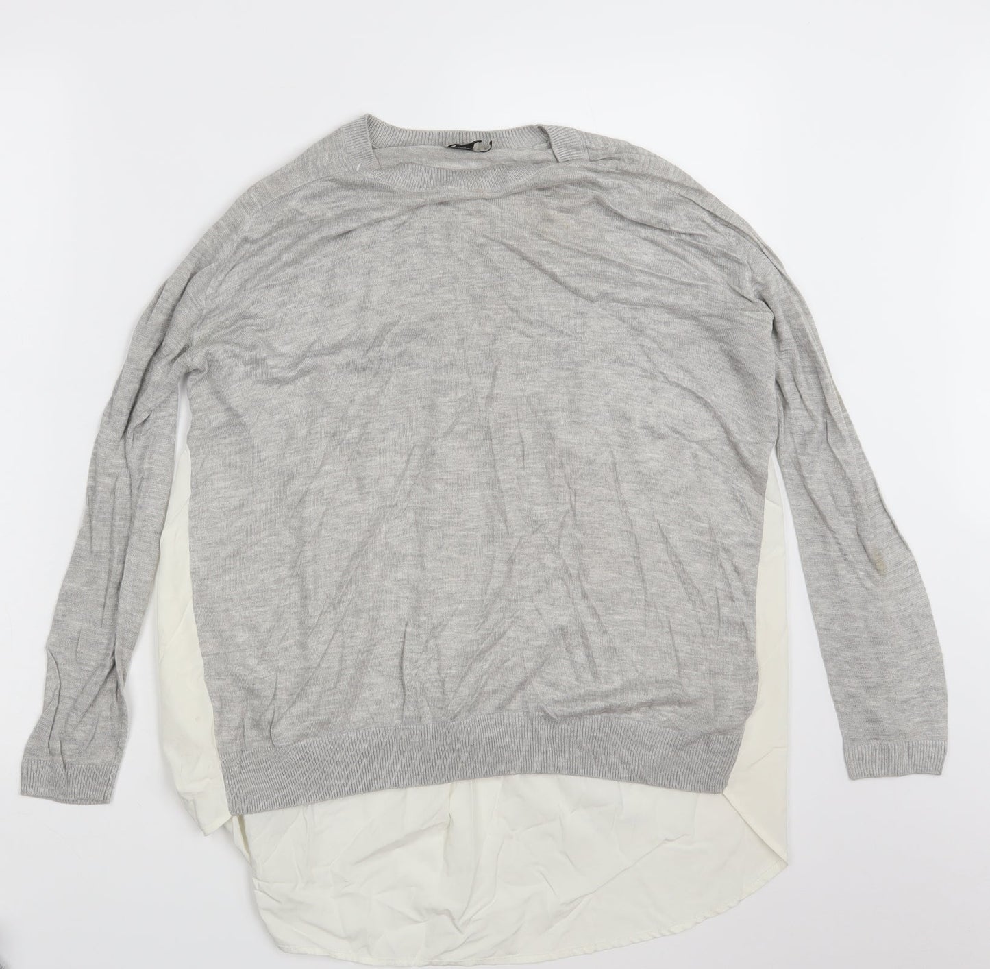 Womens UK Size 12 ASOS Grey Pullover Sweatshirt