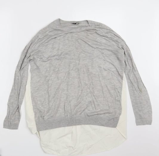 Womens UK Size 12 ASOS Grey Pullover Sweatshirt