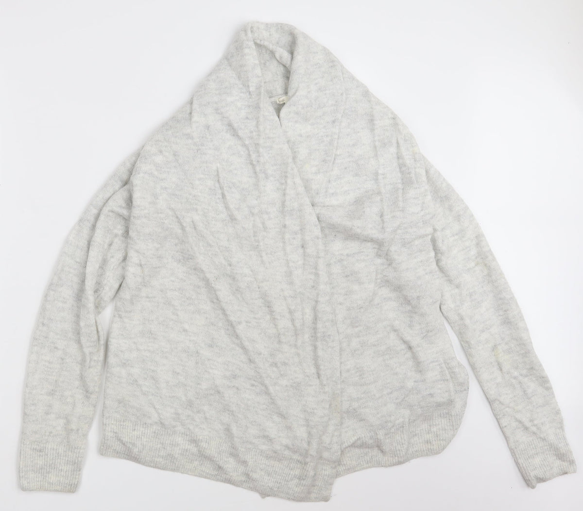 Womens UK Size S H&M Grey Wrap Jumper