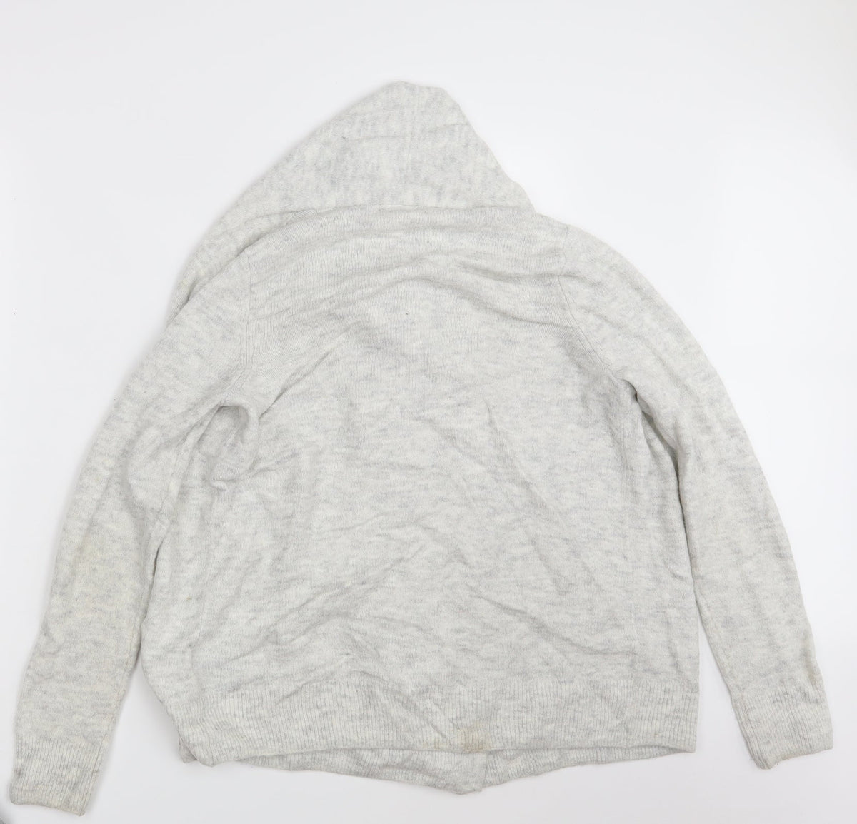 Womens UK Size S H&M Grey Wrap Jumper