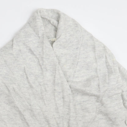 Womens UK Size S H&M Grey Wrap Jumper