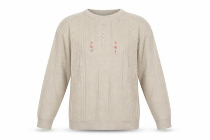 Womens UK Size L Merry Gold Beige Pullover Jumper