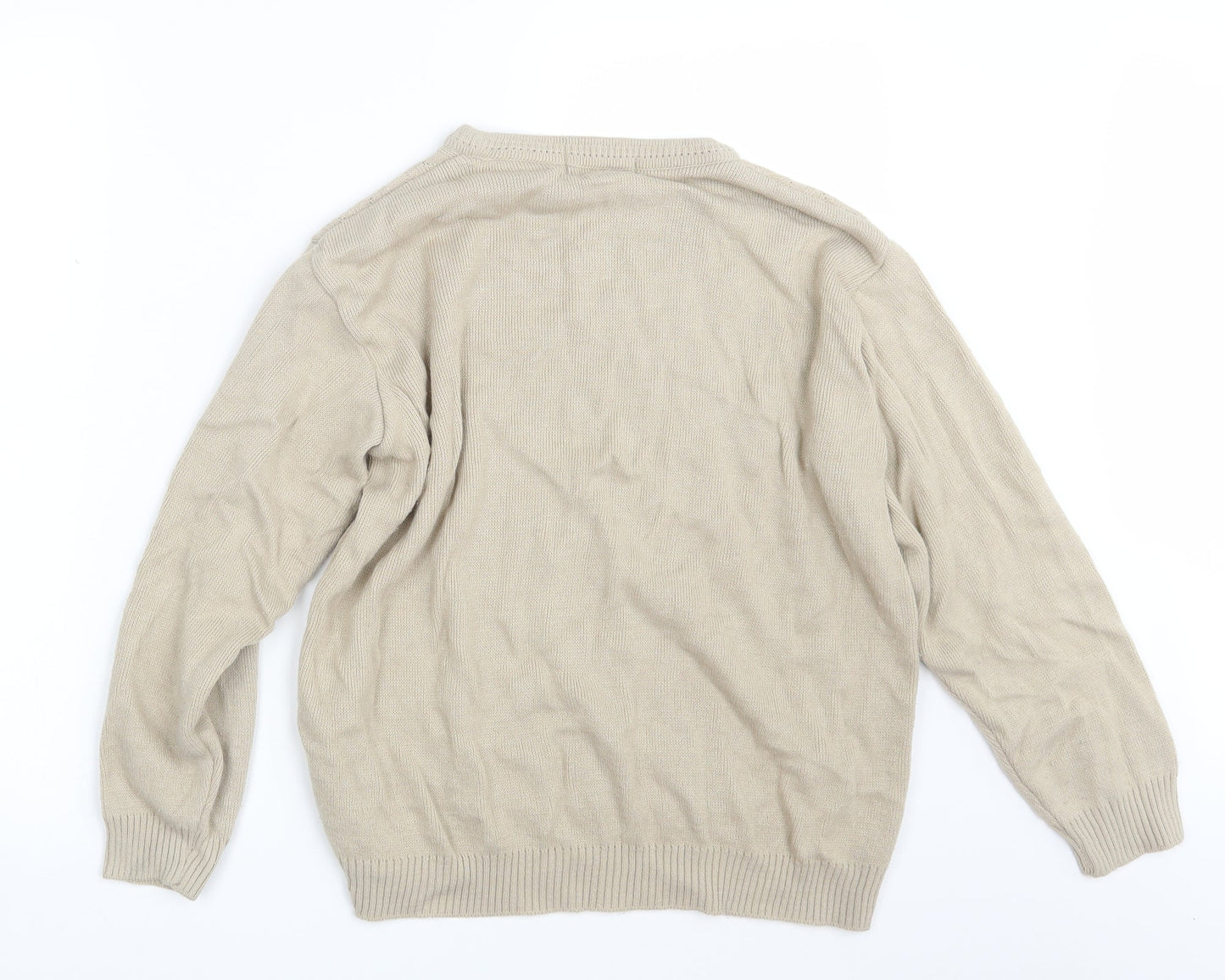 Womens UK Size L Merry Gold Beige Pullover Jumper