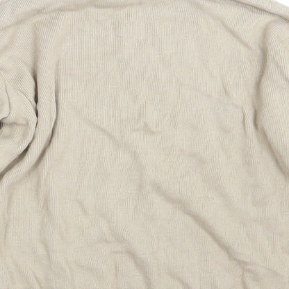 Womens UK Size L Merry Gold Beige Pullover Jumper