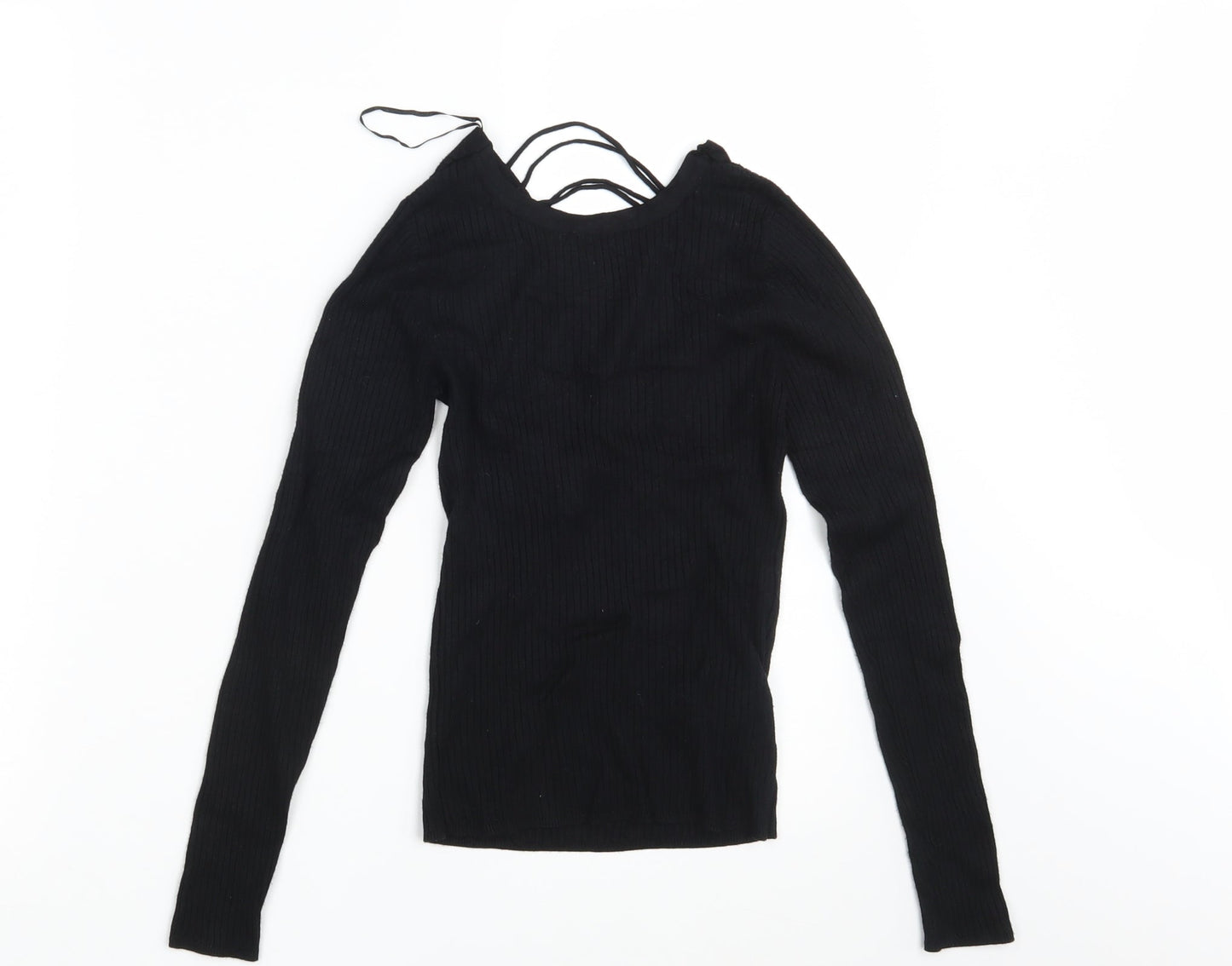 Womens UK Size 6 New Look Black Pullover Jumper