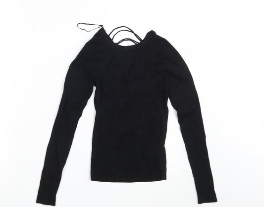 Womens UK Size 6 New Look Black Pullover Jumper