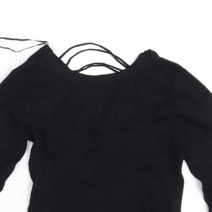 Womens UK Size 6 New Look Black Pullover Jumper