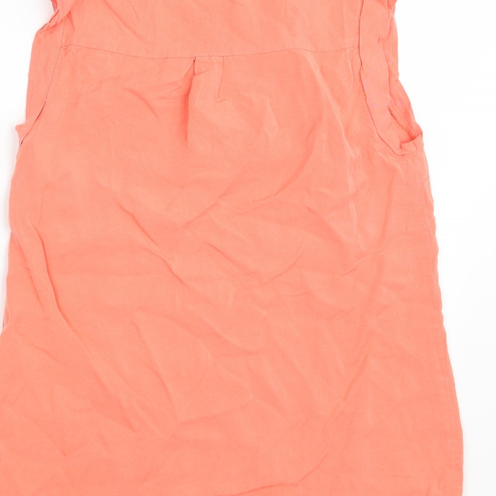 Womens UK Size 8 Oasis Orange Basic Blouse