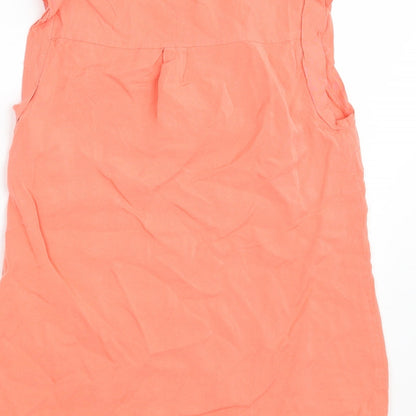 Womens UK Size 8 Oasis Orange Basic Blouse