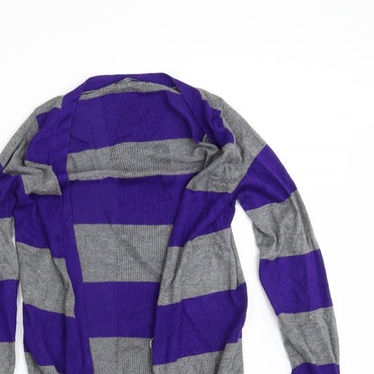 George Womens Multicoloured Striped Knit Cardigan Jumper Size 8