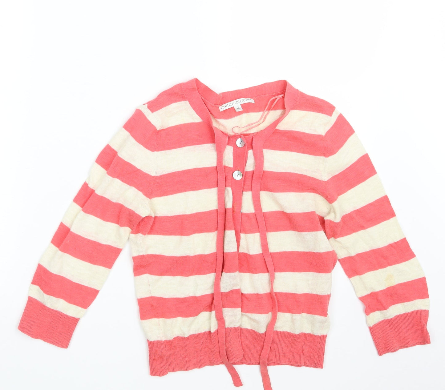 Womens UK Size 10 M&S Pink Cardigan Jumper