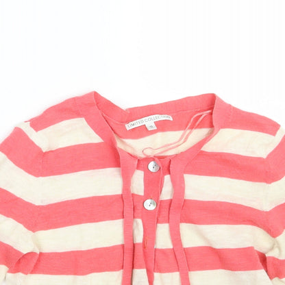 Womens UK Size 10 M&S Pink Cardigan Jumper