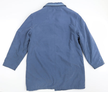 Womens UK Size 14 Katherine Hammond Blue Overcoat