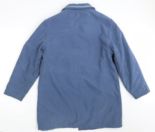 Womens UK Size 14 Katherine Hammond Blue Overcoat