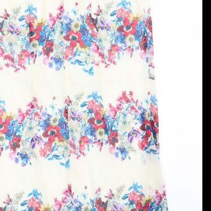 Atmosphere Womens Ivory Floral  A-Line  Size 12