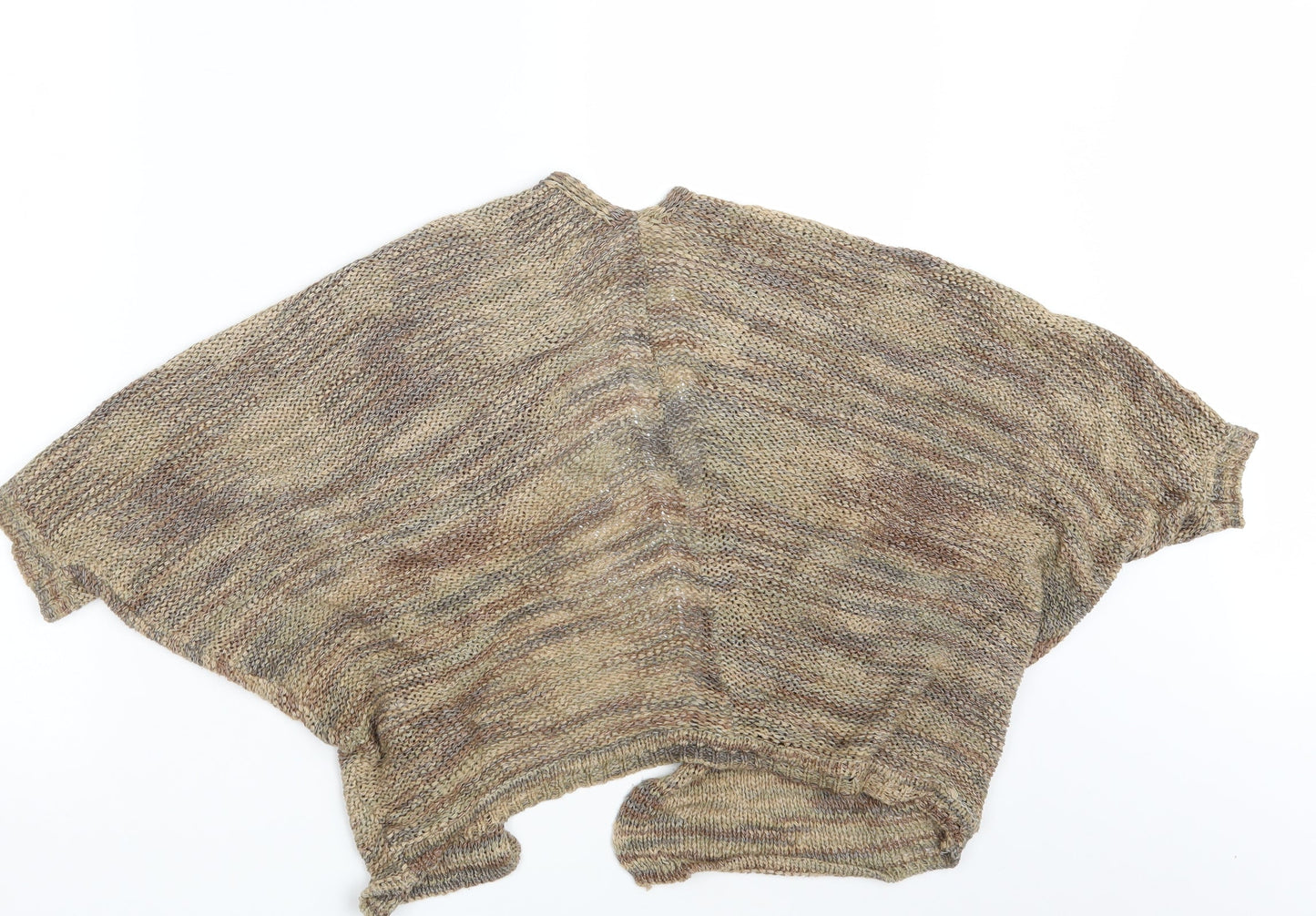 Womens UK Size XS Atmosphere Brown Wrap Jumper