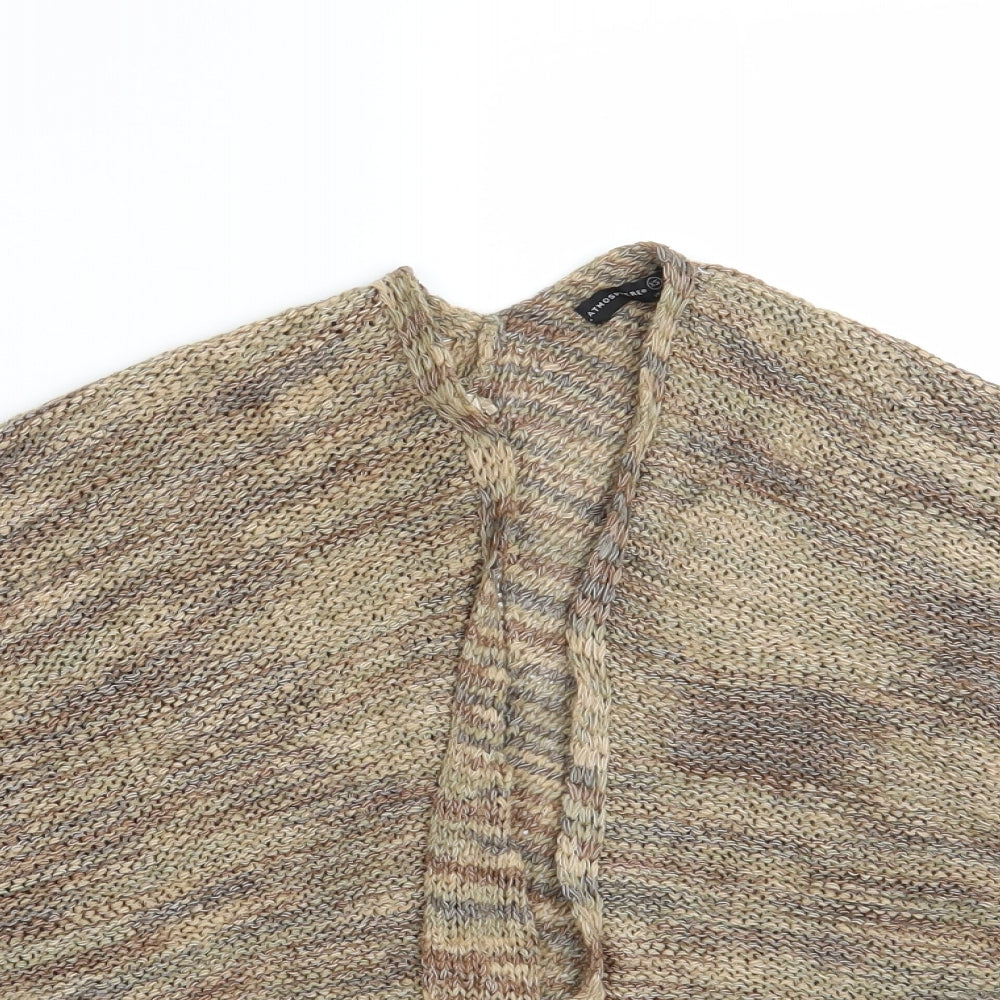 Womens UK Size XS Atmosphere Brown Wrap Jumper