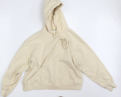 H&M Womens Beige   Pullover Hoodie Size S