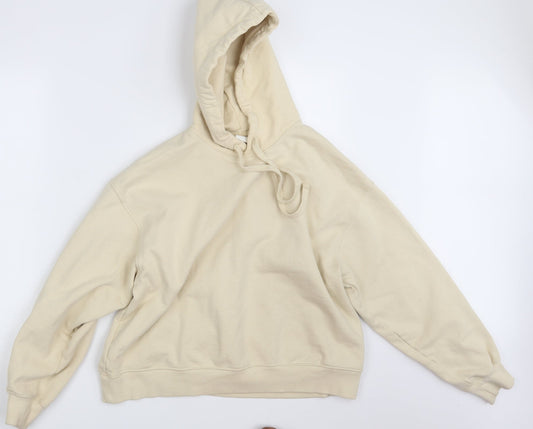 H&M Womens Beige   Pullover Hoodie Size S