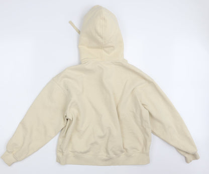 H&M Womens Beige   Pullover Hoodie Size S