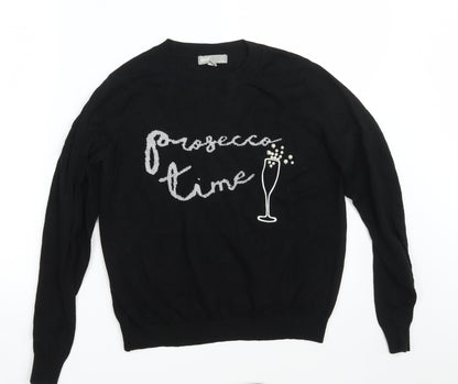Womens UK Size 8 ASOS Black Pullover Jumper