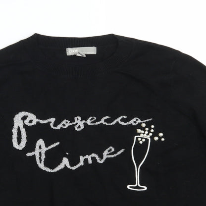 Womens UK Size 8 ASOS Black Pullover Jumper