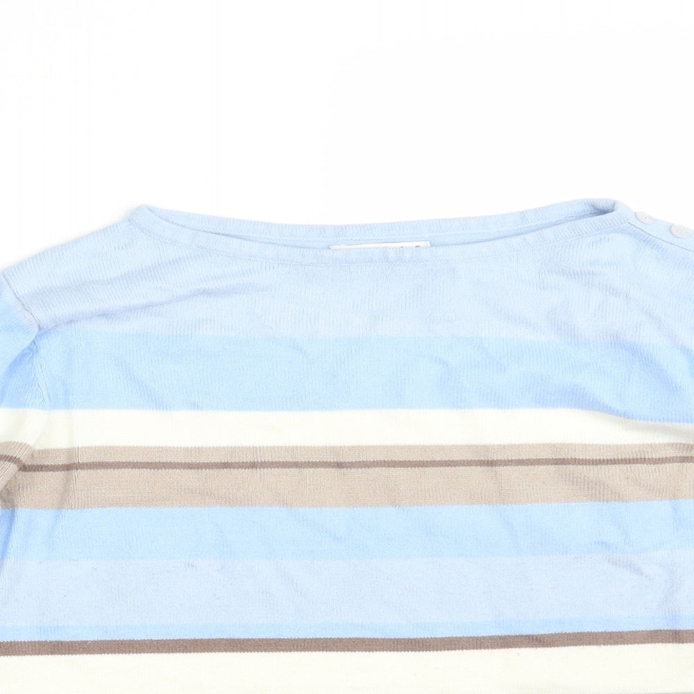 Womens UK Size 10 Berkertex Blue Pullover Jumper