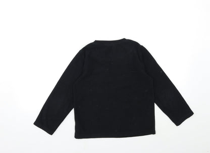 Batman Boys Black  Fleece  Pyjama Top Size 7-8 Years