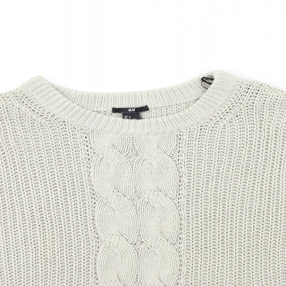 Womens UK Size S H&M Grey Pullover Jumper