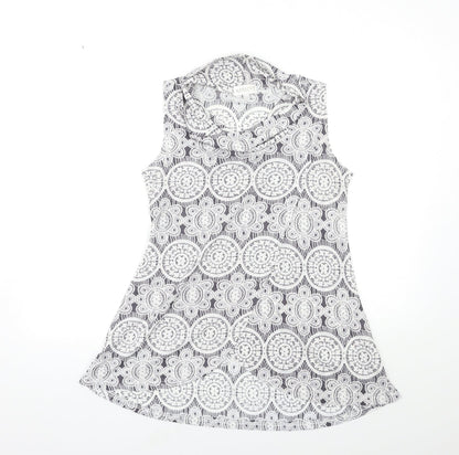 Apricot Womens Grey Animal Print  Basic Tank Size 8