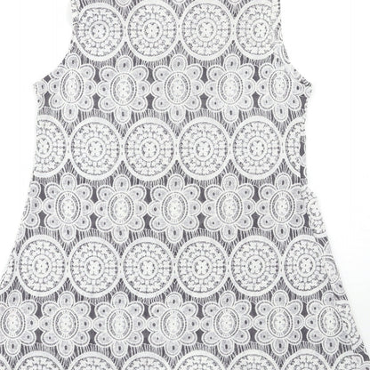 Apricot Womens Grey Animal Print  Basic Tank Size 8