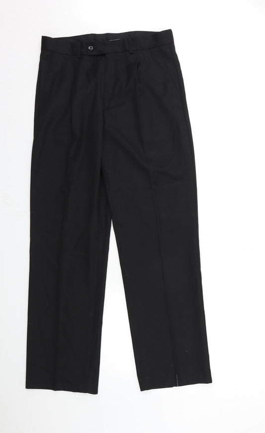 George Mens Black   Dress Pants Trousers Size 32 in L31 in