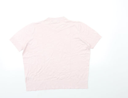 Womens UK Size 14 Marks and Spencer Pink Pullover Jumper
