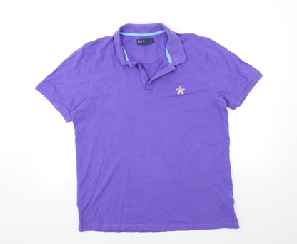 Easy Mens Purple    Polo Size L
