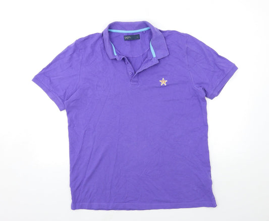 Easy Mens Purple    Polo Size L