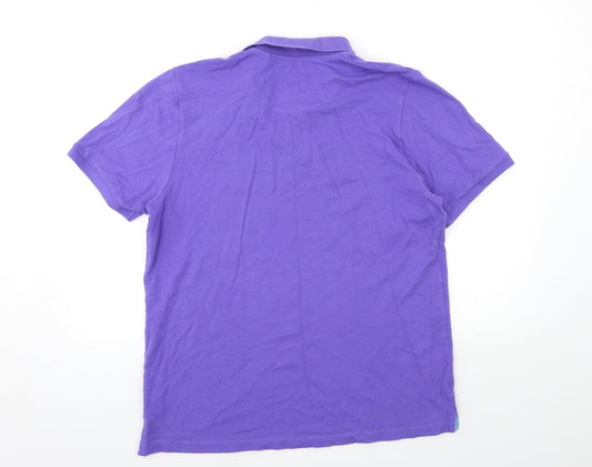 Easy Mens Purple    Polo Size L