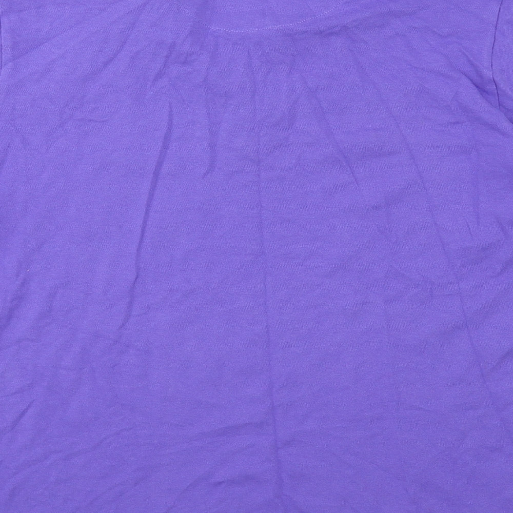 Easy Mens Purple    Polo Size L