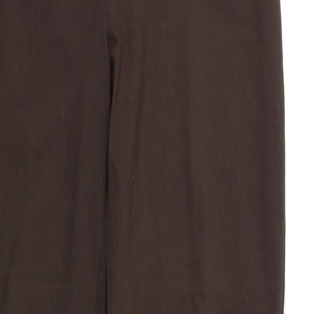 Womens UK Size 16 Marks and Spencer Regular Fit  Brown Trousers