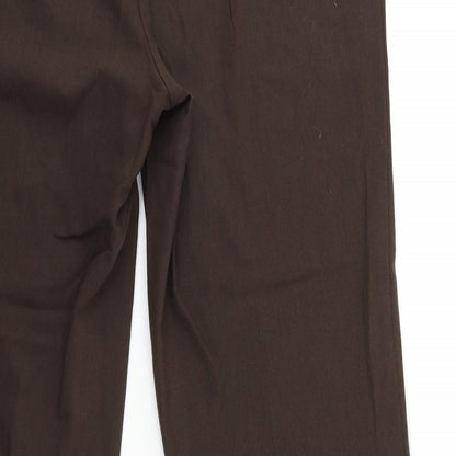 Womens UK Size 16 Marks and Spencer Regular Fit  Brown Trousers