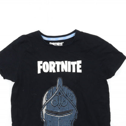 Primark Boys Black   Basic T-Shirt Size L  - FORTNIGHT
