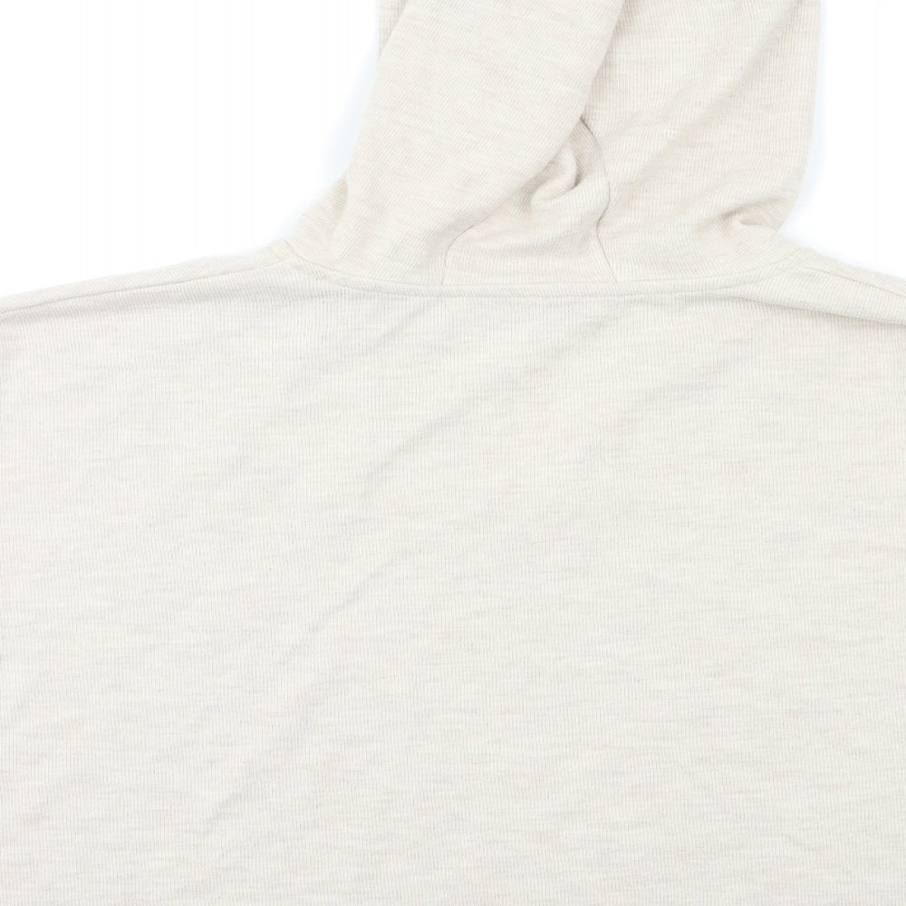 Brand and care label for Primark women’s beige pullover hoodie, size UK 14
