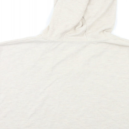 Brand and care label for Primark women’s beige pullover hoodie, size UK 14