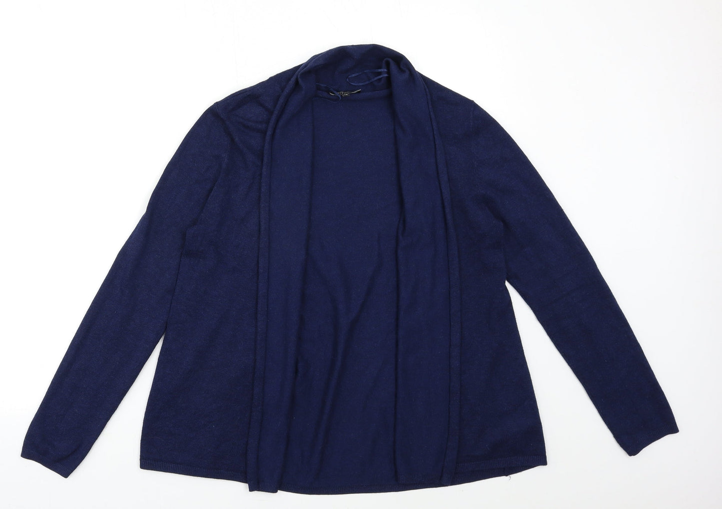 Womens UK Size 12 Papaya Blue Cardigan Jumper